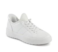 Jana Baskets Step in Femme légères à Enfiler Vegan, White/Silver, 40 EU