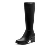 Jana bottes femme à talon bloc vegan, Black, 37 EU