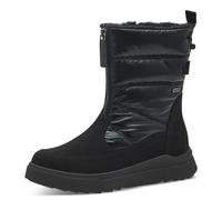 Jana bottes hiver femme sans talon déperlantes vegan, Black, 37 EU
