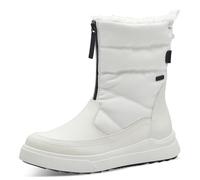 Jana bottes hiver femme sans talon déperlantes vegan, White, 38 EU