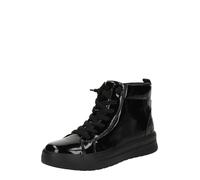 Jana Femme Sneaker High Vegan Botte mi-Mollet, Imprimé Noir, 39 EU