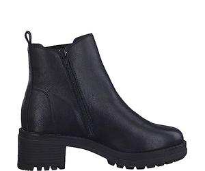 Jana bottines Chelsea femme déperlantes vegan, Black Nappa, 38 EU