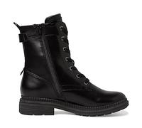 Jana bottines femme à lacets avec fermeture éclair, Black Nappa, 39 EU