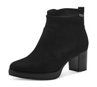 Jana bottines femme à talon déperlantes vegan, Black, 37 EU