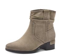 Jana bottines femme à talon petit talon vegan, Taupe Suede, 36 EU