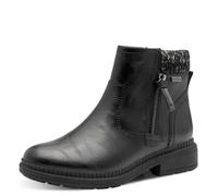 Jana Femme Boot Flat Tex + Vegan Botte mi-Mollet, Nappa Noir, 39 EU