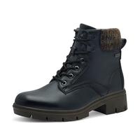 Jana bottines hiver femme à lacets déperlantes vegan, Navy, 37 EU