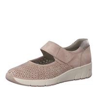 Jana Chaussures Basses Femme avec Fermeture Velcro Vegan, Rose, 38 EU