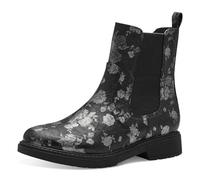 Jana Chelsea 8-25361-43 Chaussures pour Femme Bottine, Noir Floral, 38 EU Large