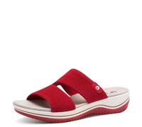 Jana Coshy Pantolette pour Dames Hallux avec Semelle Flexible Élastique, Rouge (Rouge), 38 EU