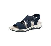 Jana Coshy Sableales Femme plates Élastique Vegan, Bleu (Navy), 37 EU