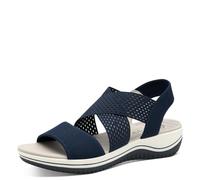 Jana Coshy Sableales Femme plates Élastique Vegan, Bleu (Navy), 41 EU