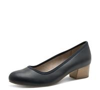 Jana Escarpins à Talon Bloc pour Femme - Vegan - Bleu Marine - 41