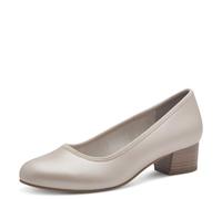 Jana Escarpins à Talon Bloc Vegan, Blanc (Pearlized), 39 EU