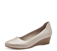 Jana Escarpins à Talon Compensé Vegan, Blanc (Pearlized), 39 EU