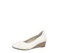 Jana Escarpins à Talon Compensé Vegan, Blanc (Blanc), 37 EU