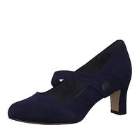 Jana Escarpins Femme à Bride avec Fermeture Velcro Vegan, Navy, 36 EU