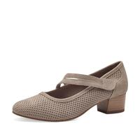 Jana Escarpins Femme à Bride Petit Talon Vegan, Stone, 39 EU
