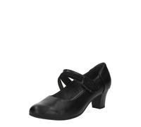 Jana Femme Escarpins Mary Jane avec lanières Vegan, Noir Nappa (Noir), 38 EU