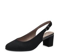 Jana Escarpins pour Femmes avec lanière réglable Vegan, Noir (Noir), 37 EU