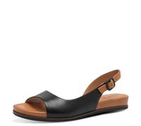 Jana Femme 8-28160-42 Sandale Plate, Noir, 38 EU Large