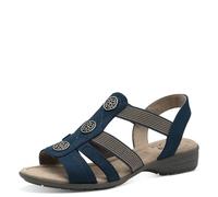 Jana Femme 8-28165-42 Sandale Plate, Bleu Marine, 37 EU Large