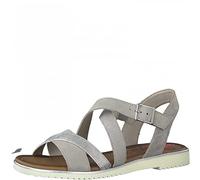 Jana Femme 8-8-28115-28 Sandale Plate, Lt Grey Suede, 38 EU