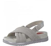 Jana Femme 8-8-28205-28 Sandale Plate, Gris Clair, 38 EU