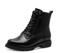 Jana Femme Damen Lace Boot Flat Botte Tendance, Noir, 38 EU