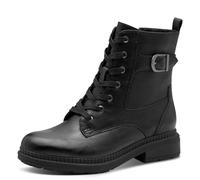 Jana Femme Damen Lace Boot Flat Vegan, Noir, 41 EU
