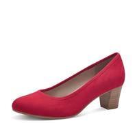 Jana Femme Damen Pumps mit Blockabsatz Vegan Escarpins, Rouge, 40 EU