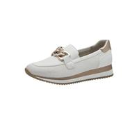 Jana Femme Damen Slipper Mit Dicker Sohle Vegan Basket, Blanc et Or Rose, 37 EU