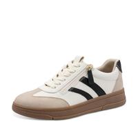 Jana Femme Damen Sneaker Laced Vegan Basket, Beige Comb, 40 EU