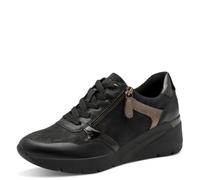Jana Femme Damen Sneaker Laced Vegan Basket, Noir, 37 EU