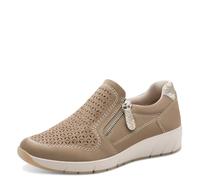 Jana Femme Damen Sneaker Slip on Vegan 8-24765-46 Basket, Taupe, 40 EU