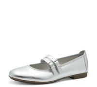 Jana Femme Damen Vegan Komfort Ballerines, argenté, 39 EU
