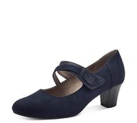 Jana Femme Escarpins Mary Jane avec lanières Vegan, Bleu (Navy), 40 EU