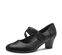 Jana Femme Escarpins Mary Jane avec lanières Vegan, Noir Nappa (Noir), 41 EU