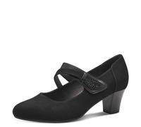 Jana Femme Escarpins Mary Jane avec lanières Vegan, Noir (Noir), 38 EU