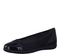 Jana Femme Softline 8-22168-41 Chaussures Confortables Classiques pour Le Quotidien Ballerines, Noir, 40 EU Large