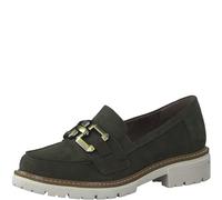 Jana Femme Softline 8-24763-41 Chaussures Confortables à Largeur Large Mocassin, Vert, 36