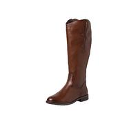 Jana Femme Softline 8-25562-41 Chaussures Confortables à Largeur Large Classique et élégante Botte Haute Jusqu'au Genou, Cognac, 37