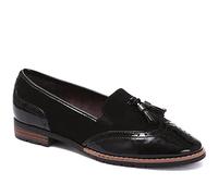 Jana Femme Softline 8-74260-41 Chaussures Confortables Classiques pour Le Quotidien et Le Travail Mocassin, Noir, 38 EU Large