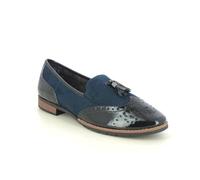 Jana Femme Softline 8-74260-41 Chaussures Confortables Classiques pour Le Quotidien et Le Travail Mocassin, Bleu Marine, 39 EU Large