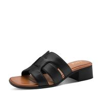 Jana Femme Softline Leather Mule Heel 8-27766-46 Sandale à Talon, Noir, 39 EU