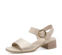 Jana Femme Softline Leather Sandal Heel 8-28705-46 Talon, Ivory Comb, 40 EU