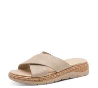 Jana Femme Softline Leather Wedge/Plat Mule 8-27701-46 Sandale, Or, 39 EU