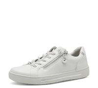 Jana Shoes Baskets 23660-42 Femme Vegan avec fermeture éclair Blanc Taille 40