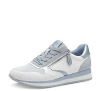 Jana Femmes Baskets Plates avec Fermeture éclair Vegan, Bleu (Sky), 39 EU