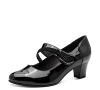 Jana Mary Jane Femme à Bride Vegan, Black Patent, 38 EU